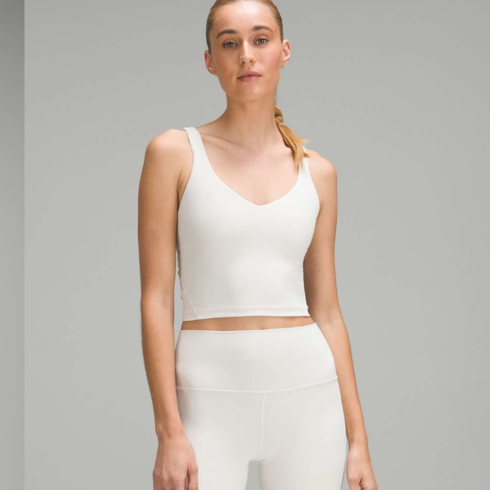 Lululemon Align Tank crop Top sports bra 
Bone